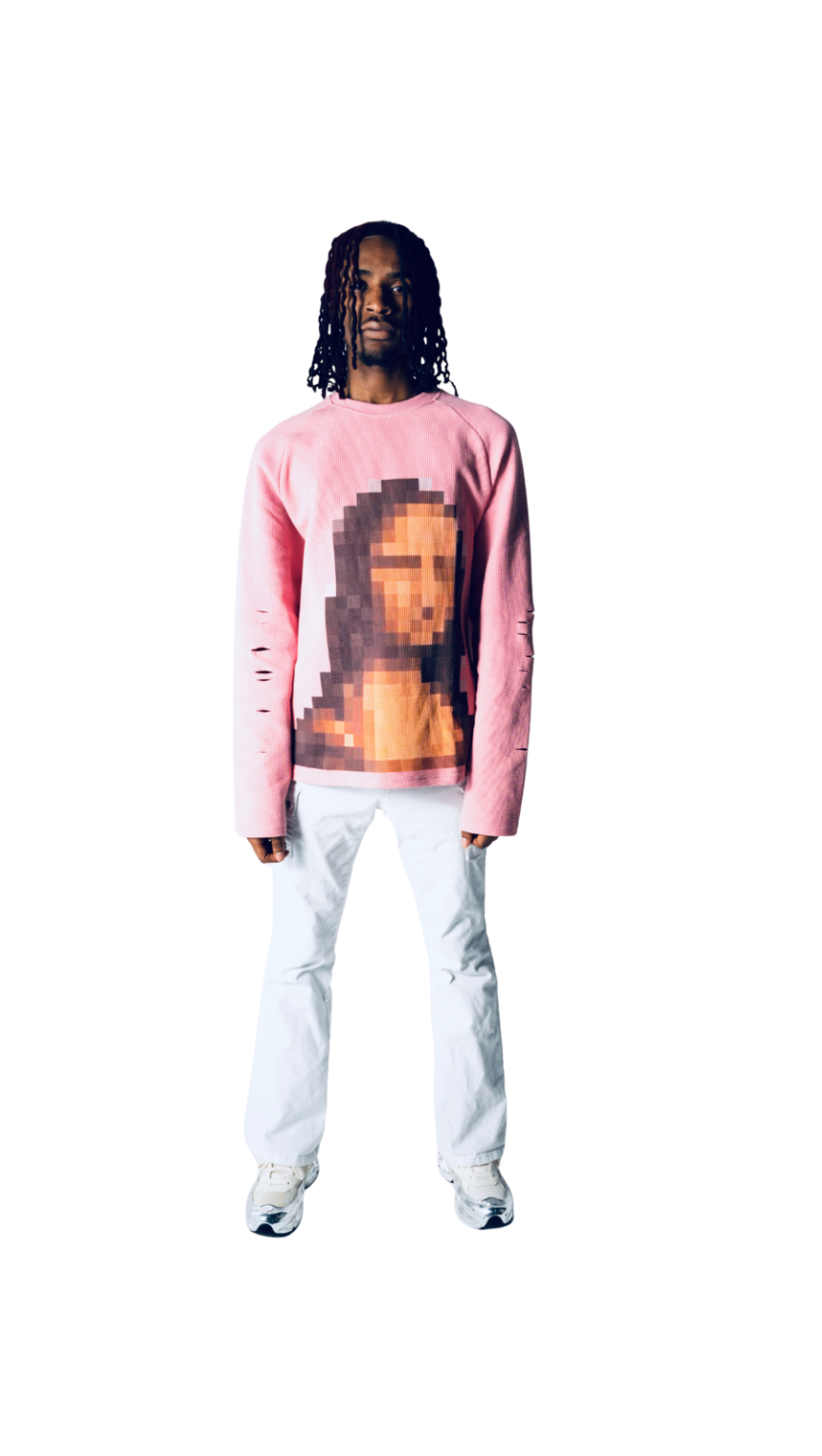 PIXELATED MONA LONG SLEEVE