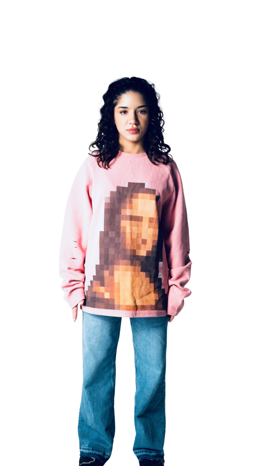 PIXELATED MONA LONG SLEEVE