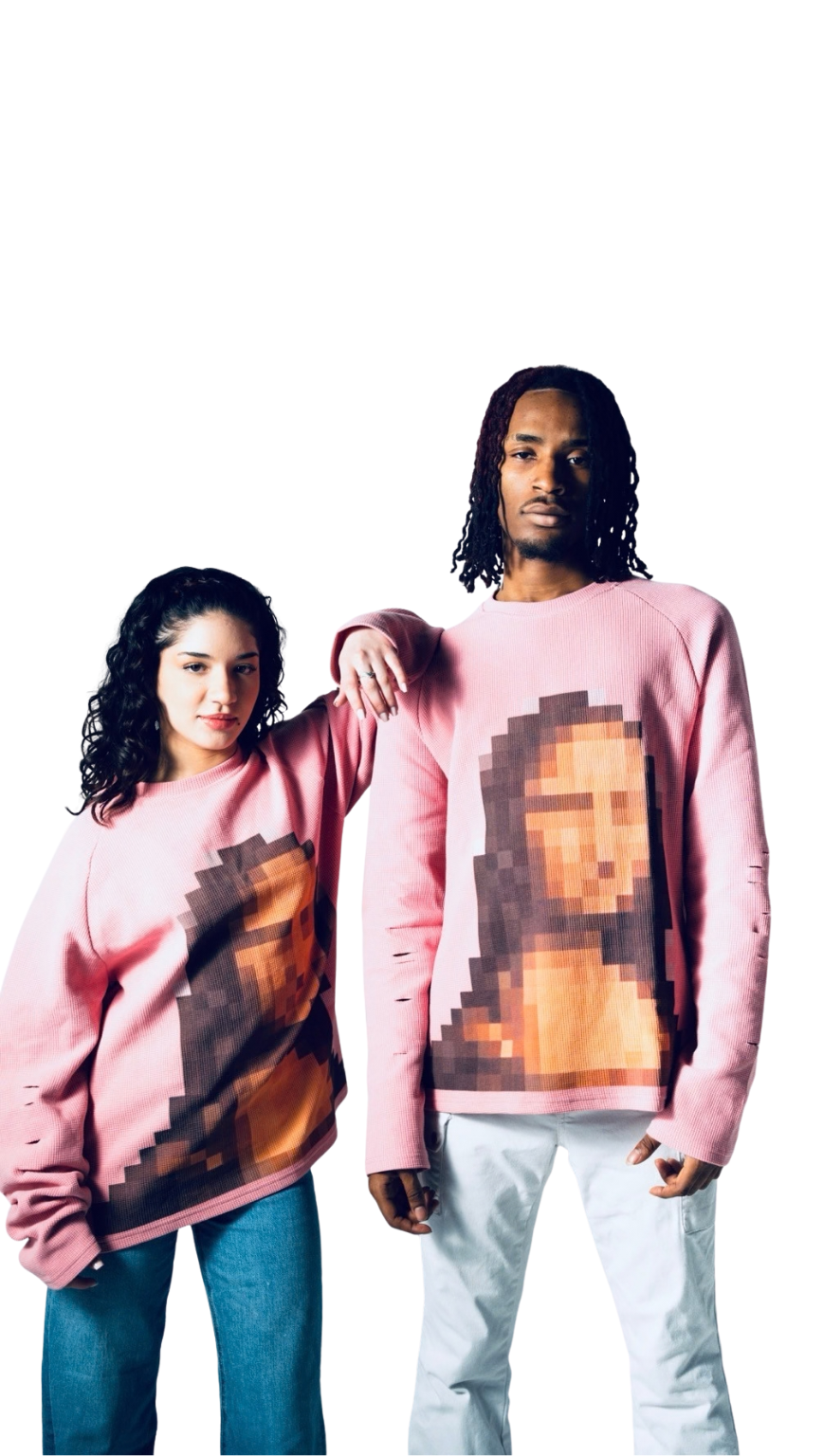 PIXELATED MONA LONG SLEEVE