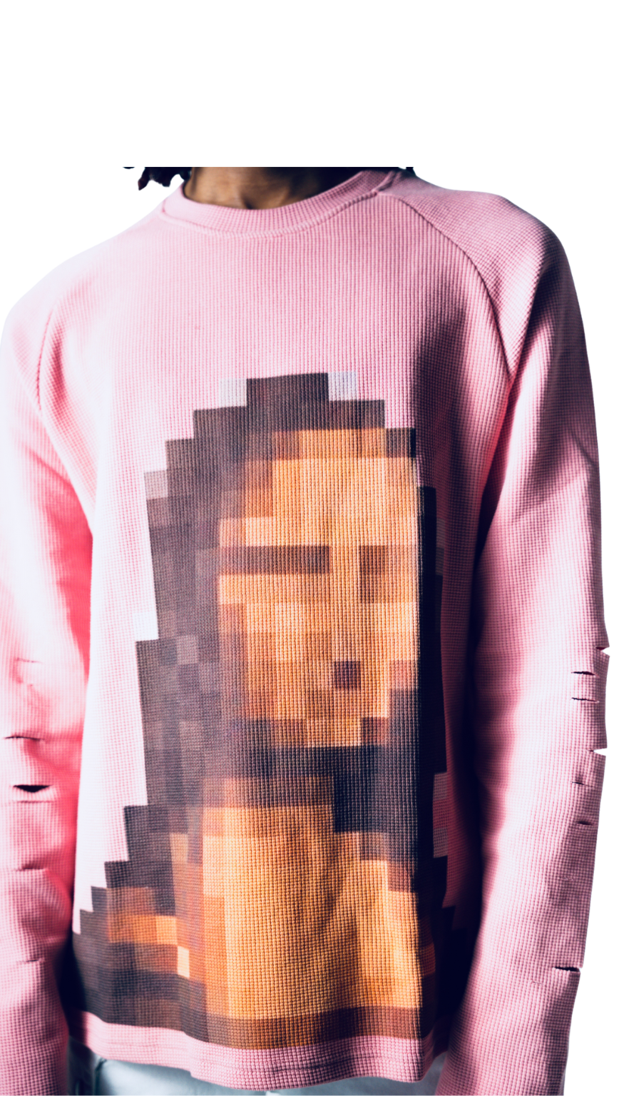 PIXELATED MONA LONG SLEEVE